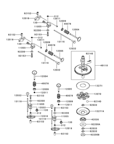 Kawasaki Fr691v-As05 Valve And Camshaft Diagram and Parts List for Z-FORCES54 (17AI5GHC-17AI5GHC010)(2012) Cub Cadet Lawn Tractor